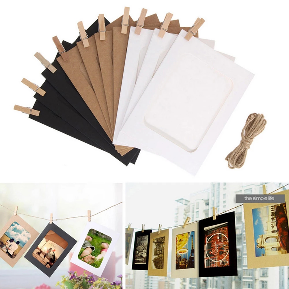Photography Zone - 10PCS DIY Kraft Paper Photo Frame