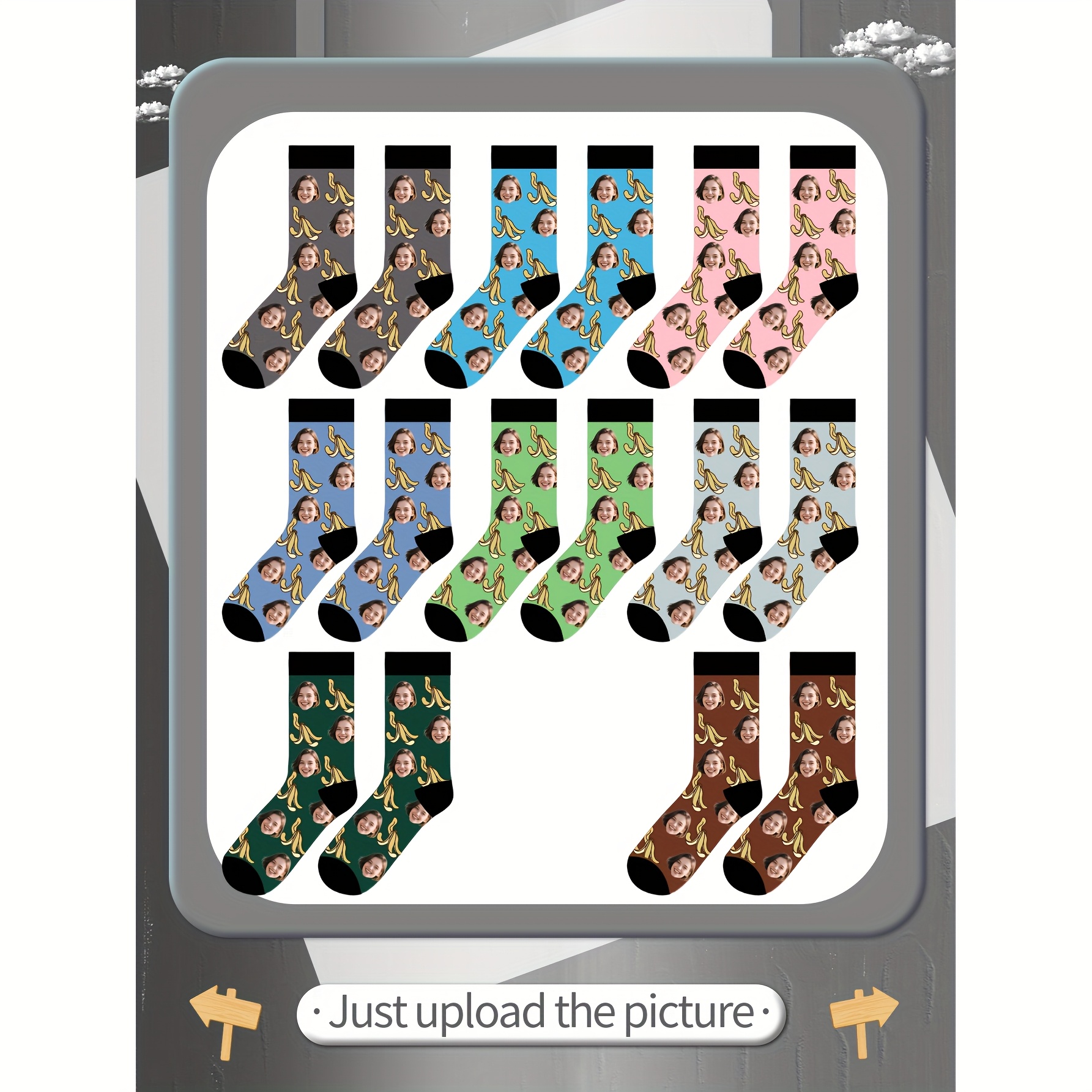 Photographic Memory - 1 pair of customized photo face