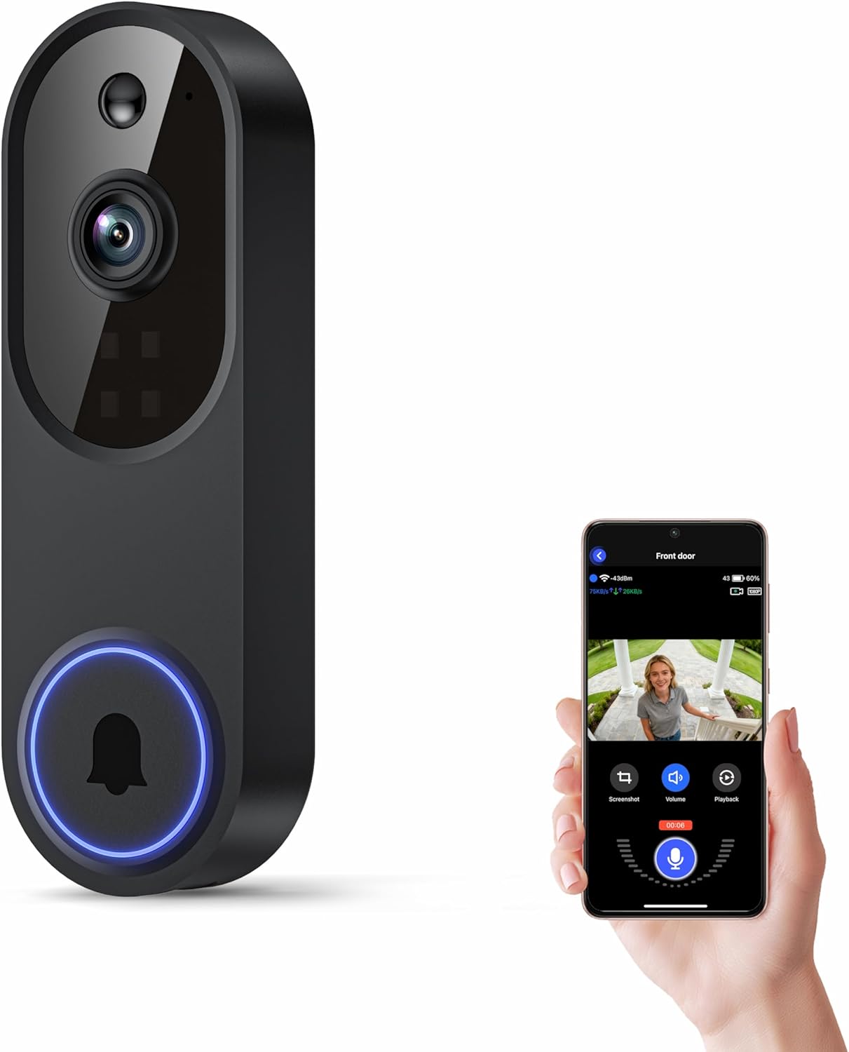 Photographic Memory - Wireless Wi-Fi Video Doorbell Camera with
