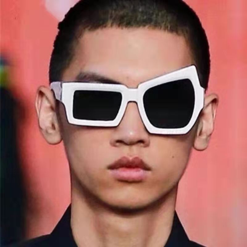 Photography Fashion - New Vintage Man Irregular Sunglasses Women