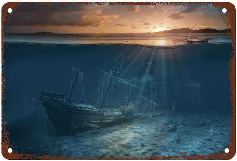 Photography Gallery - Metal Tin Sign Painting Ghost Ship