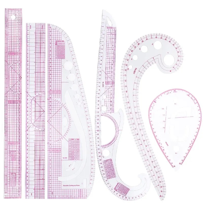 Photography Rules - 6PCS French Curve Ruler Soft Patchwork