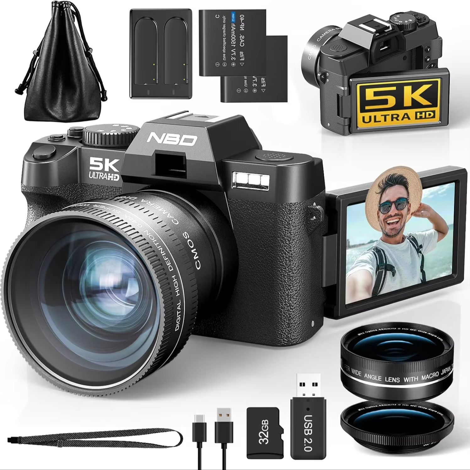 Photography Nature Images - NBD 64MP&5K Digital Camera Vlog Camera