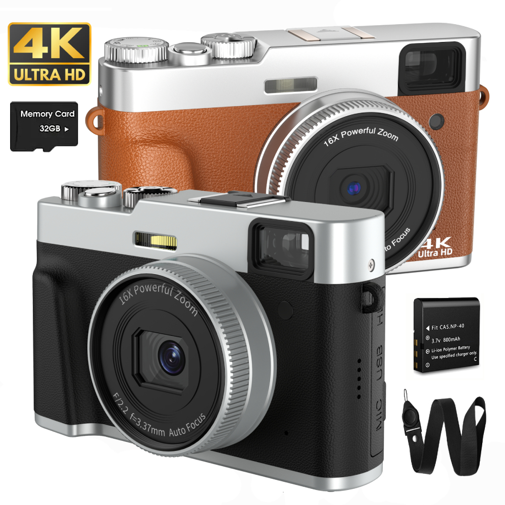 Photographic Memory - 4K Digital Camera Auto Focus 48MP