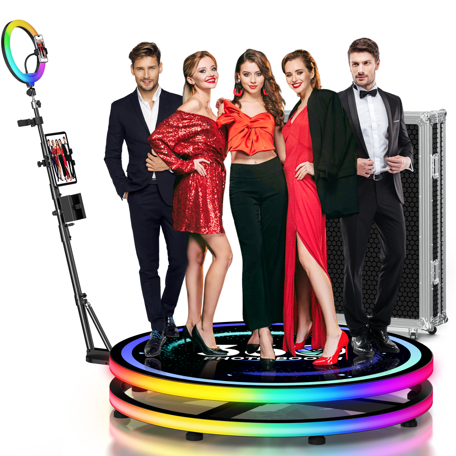 Photography Website - 360 Rotating Photo Booth Ring Light