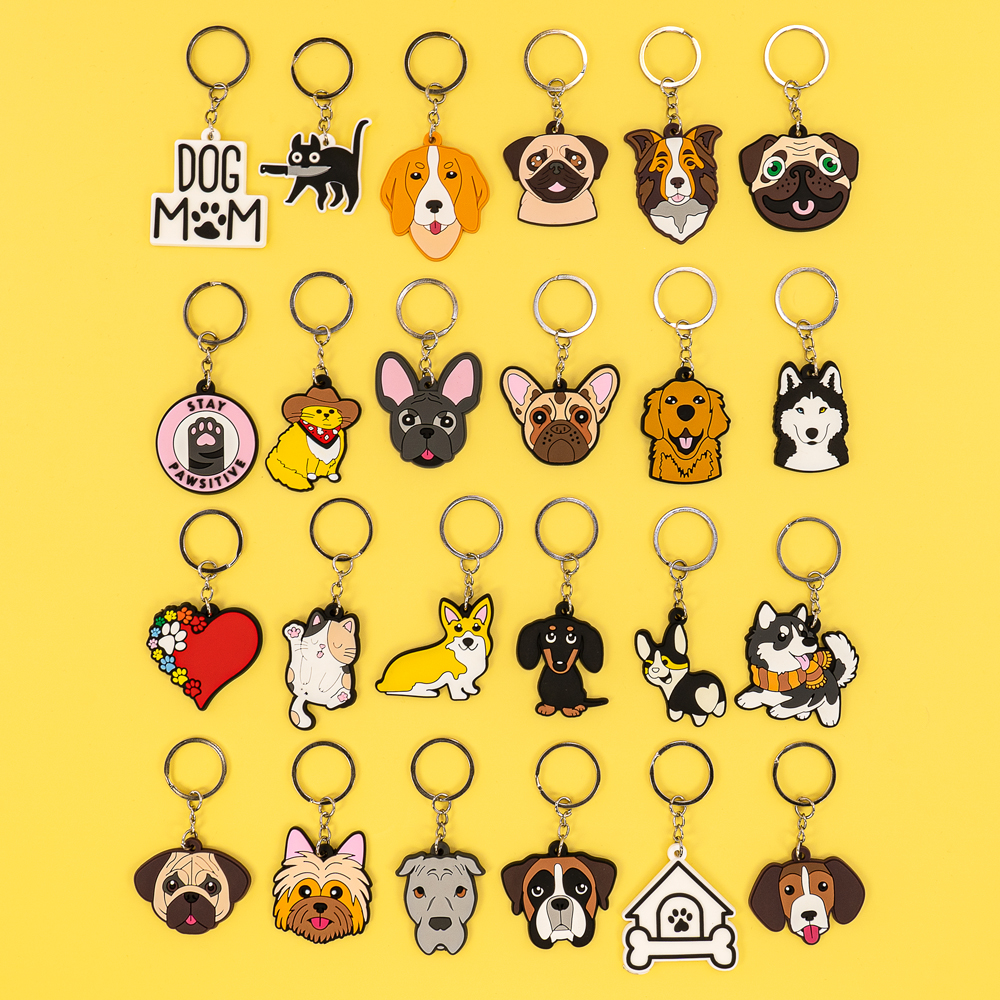 Photography Rules - 20PCS Cute Animal Keychain Kawaii Dogs