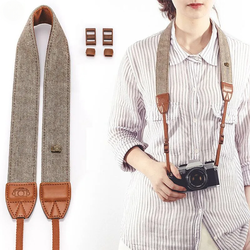 Photography Ratio - Portable Camera Strap Adjustable Cotton Leather