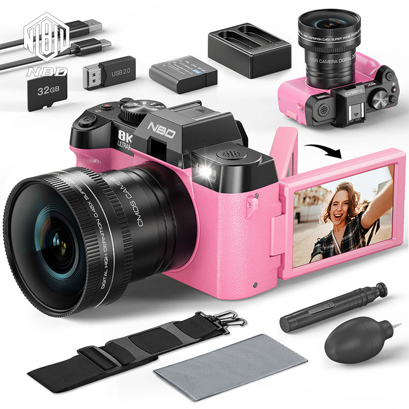 NBD Pink Camera 64MP&8K Video/ – Photography Nature Images Bewertung und Preis