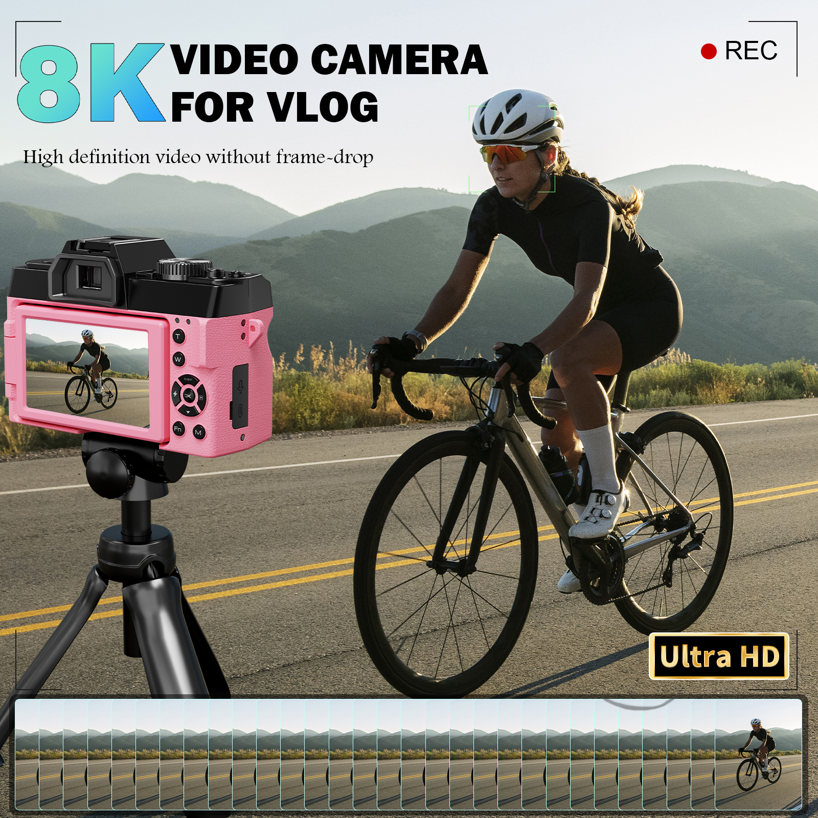 NBD Pink Camera 64MP&8K Video/ – Photography Nature Images Bewertung und Preis