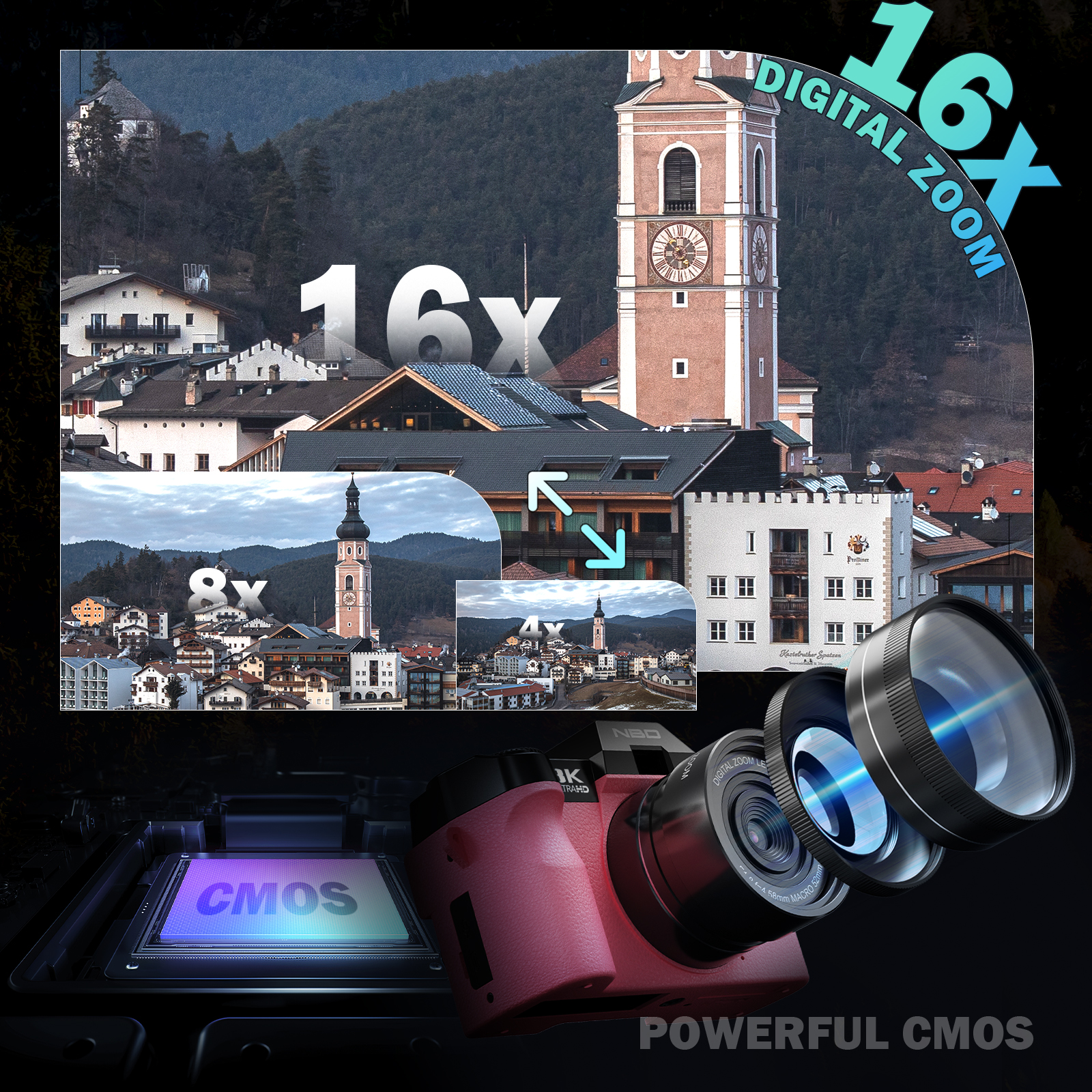 NBD Pink Camera 64MP&8K Video/ – Photography Nature Images Bewertung und Preis