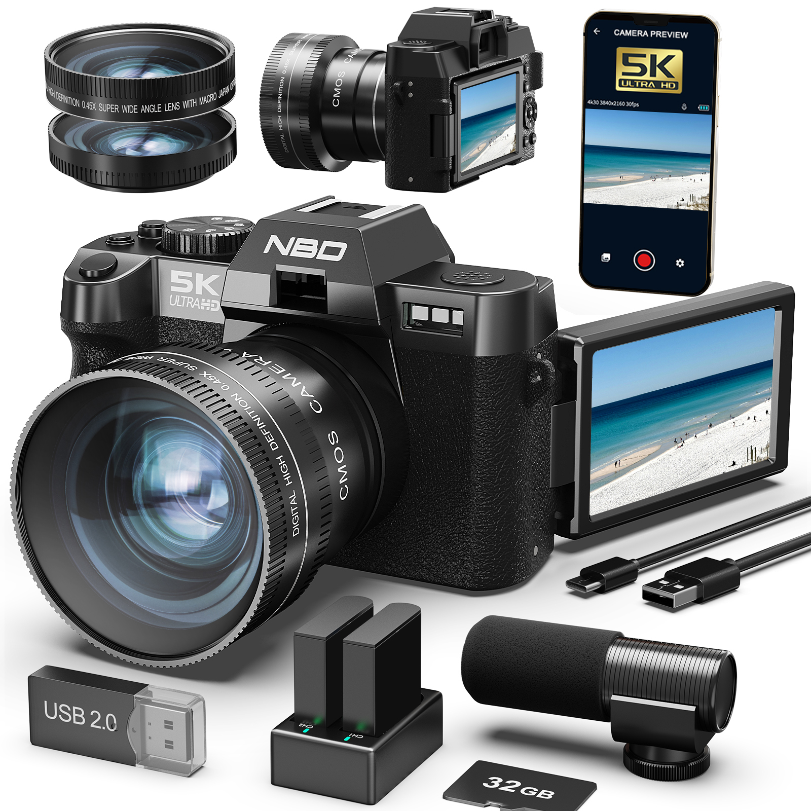 NBD Digital Cameras 5K&48MP Ph – Photography Nature Images Bewertung und Preis