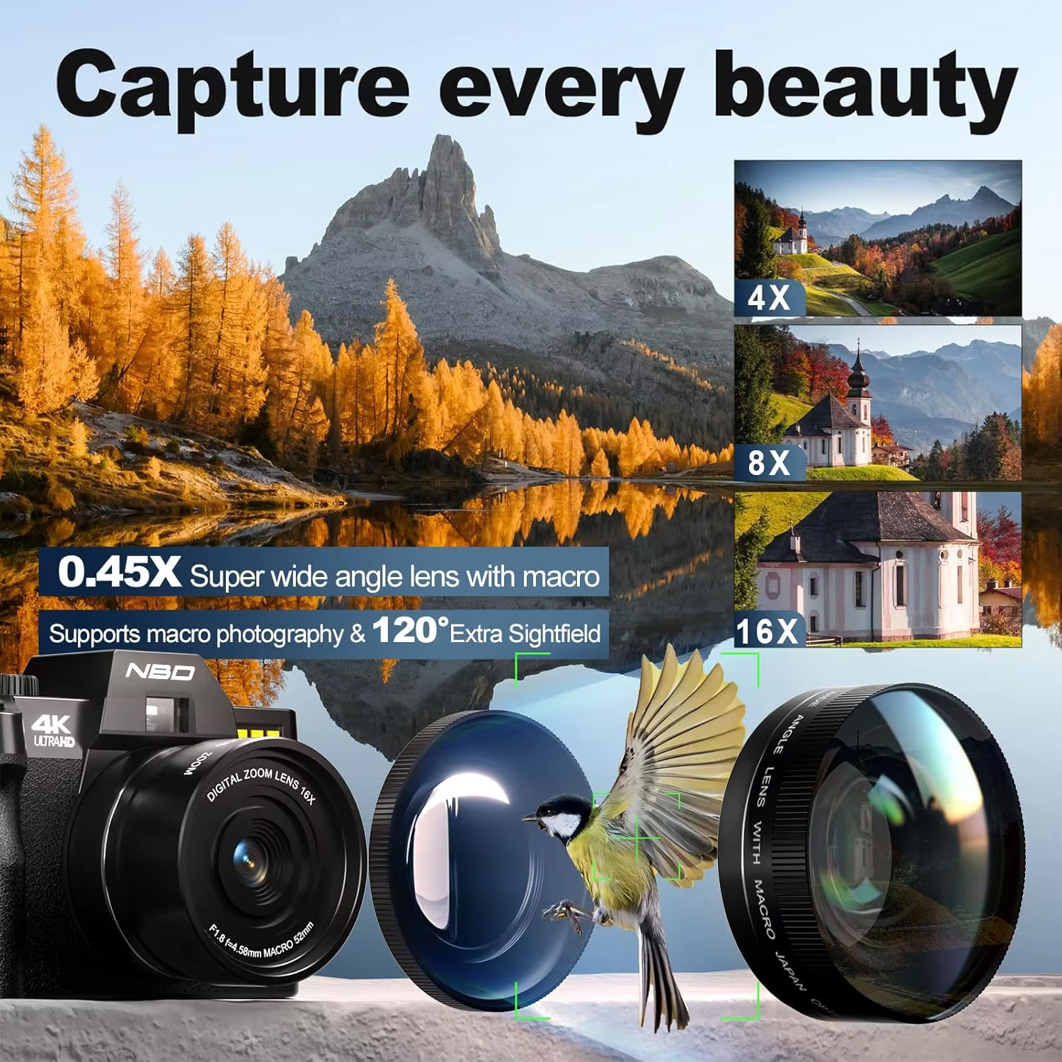 NBD S100F Digital Camera 48MP& – Photography Nature Images Bewertung und Preis