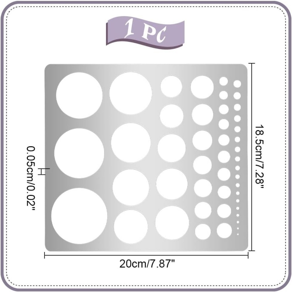 1Pcs Metal Circle Stencil Temp – Photography Rules Bewertung und Preis