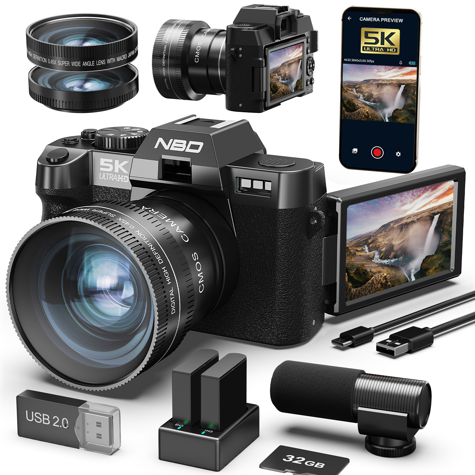 NBD 48MP&4K Digital Cameras fo – Photography Nature Images Bewertung und Preis