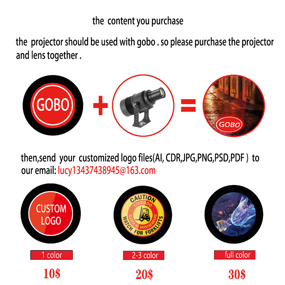 Custom Led HD Gobo Logo Projec – Photography Logo Bewertung und Preis