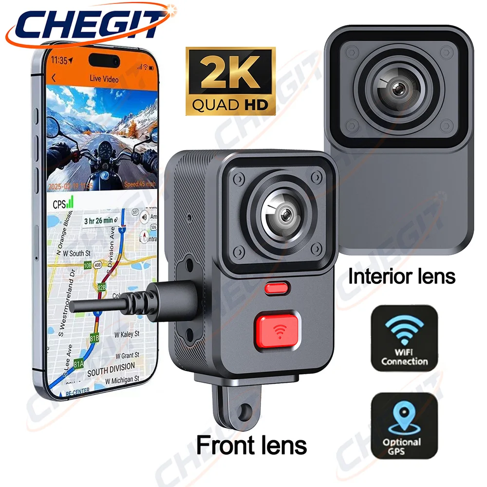 2 Camera Motorcycle DVR 2K HD  – Photographic Memory Bewertung und Preis