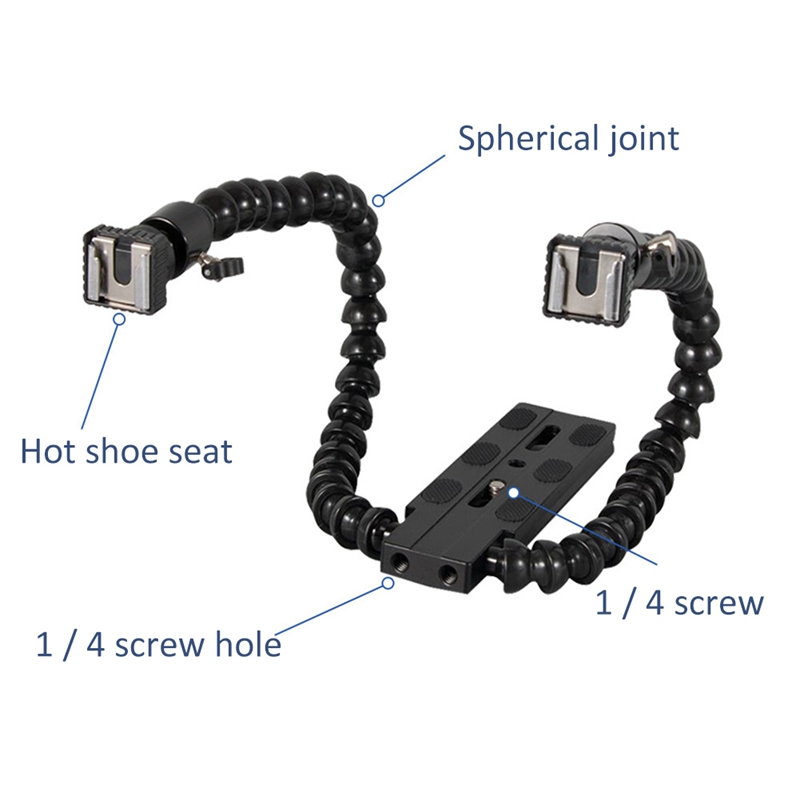 Flexible Dual Arm Hot Shoe Fla – Photography Ratio Bewertung und Preis