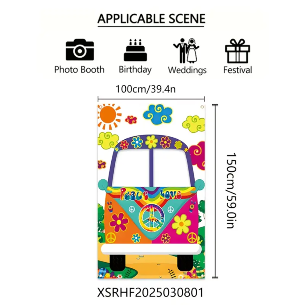 Vintage Hippie Bus Photo Booth – Photography Logo Bewertung und Preis