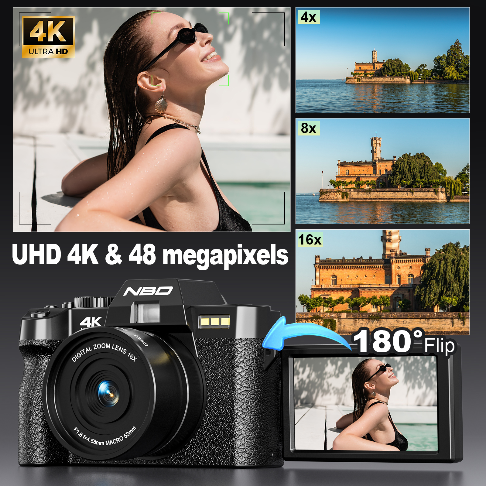 NBD Compact Digital Camera 4K  – Photography Nature Images Bewertung und Preis