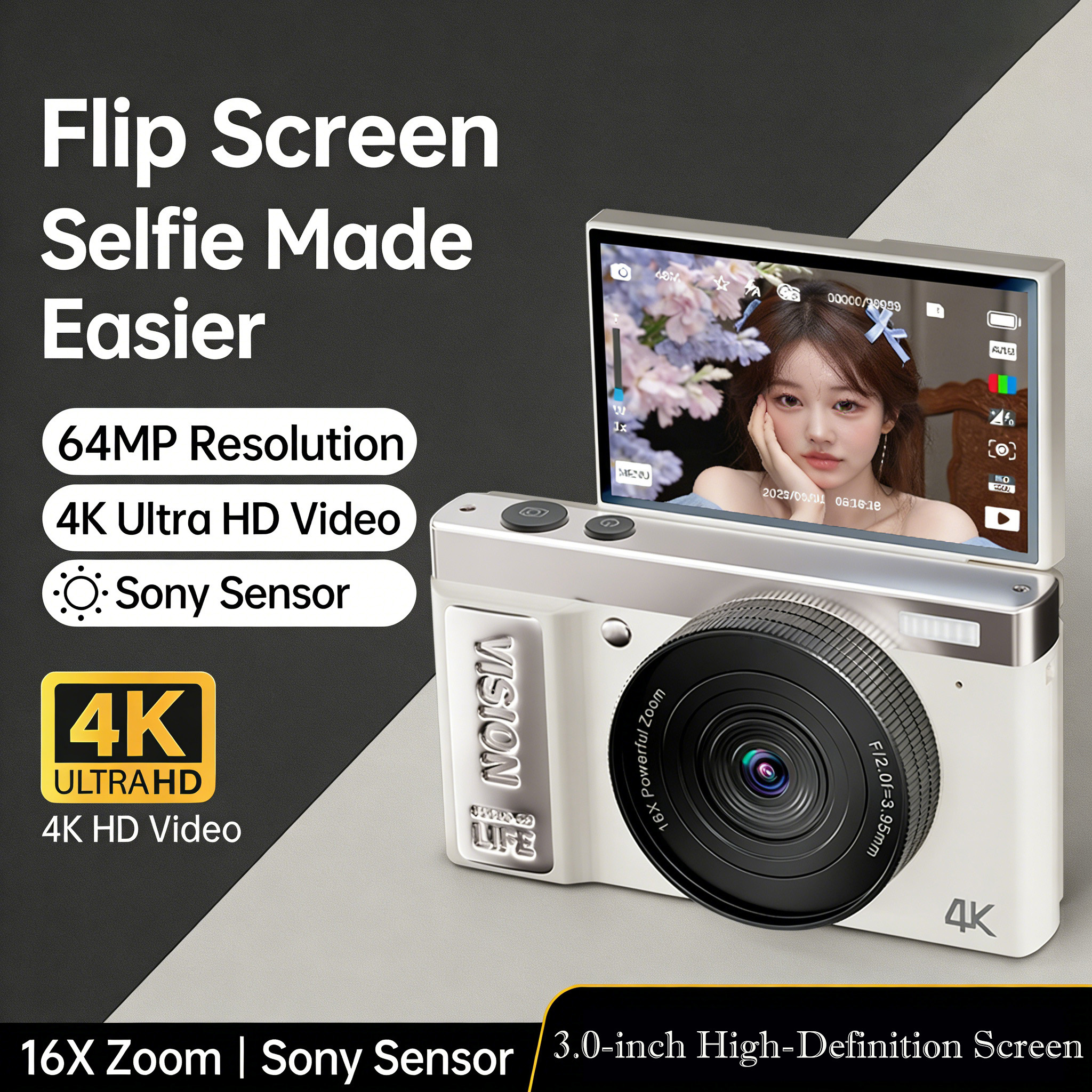 3.0-inch HD 180° Flip Screen V – Photography Nature Images Bewertung und Preis