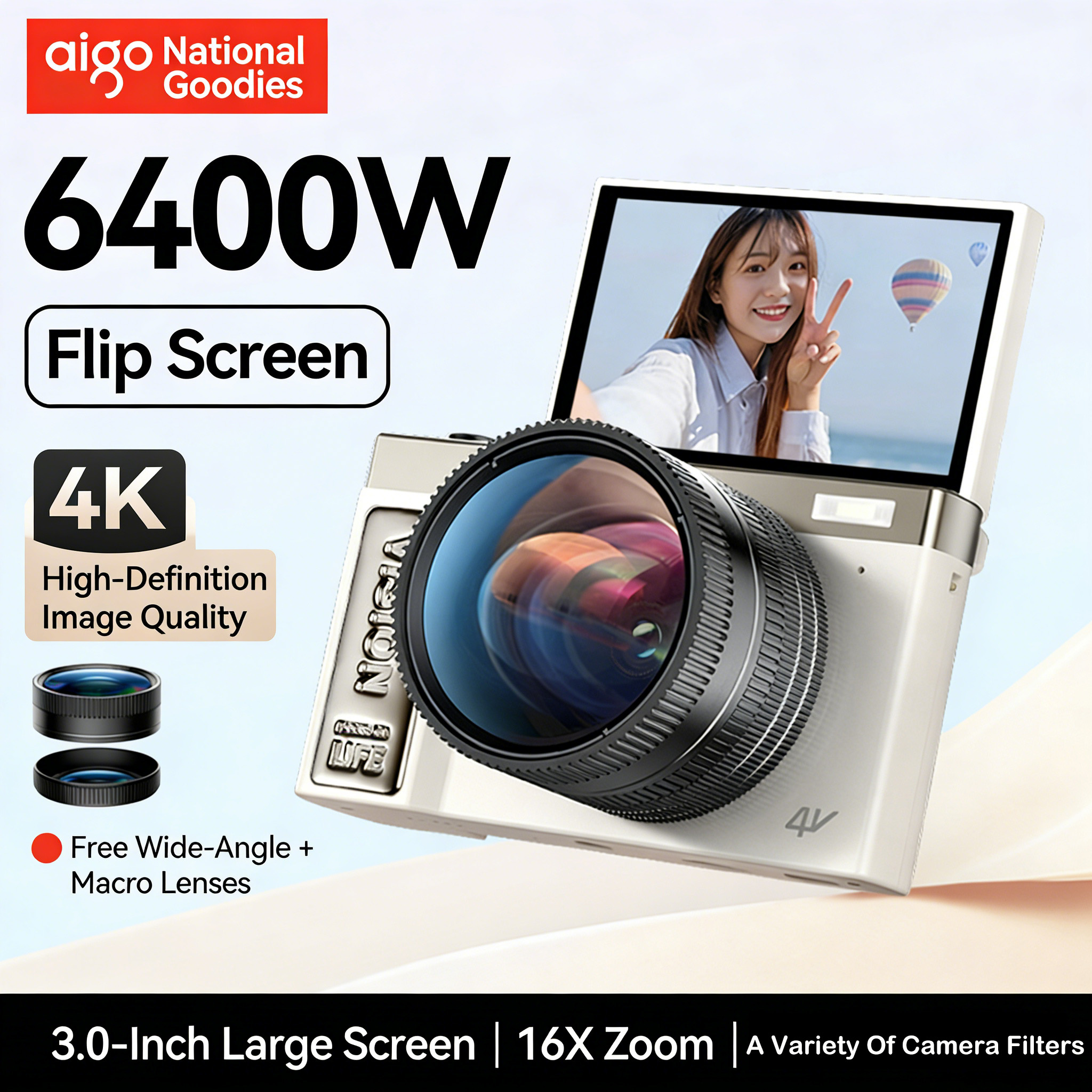 3.0-inch HD 180° Flip Screen V – Photography Nature Images Bewertung und Preis