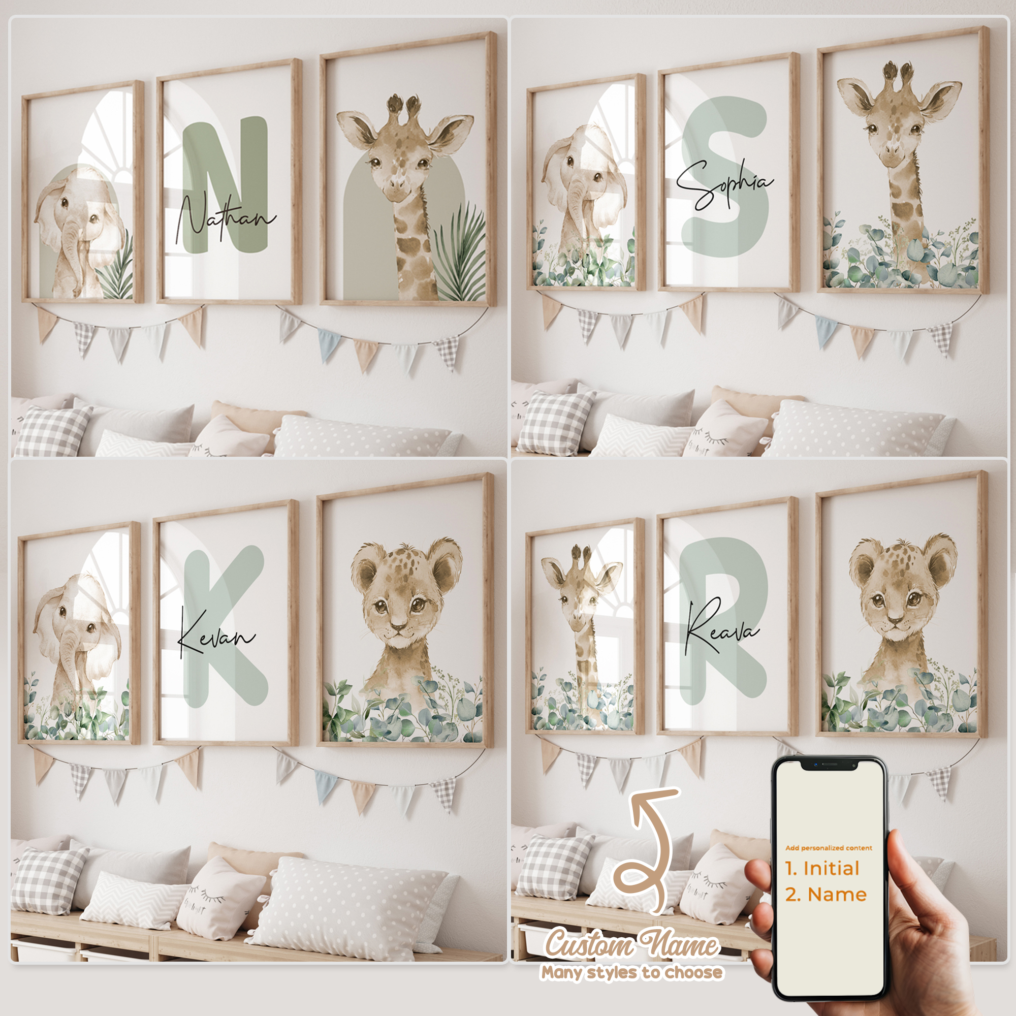 3pcs Personalized Custom Name  – Photography Gallery Bewertung und Preis