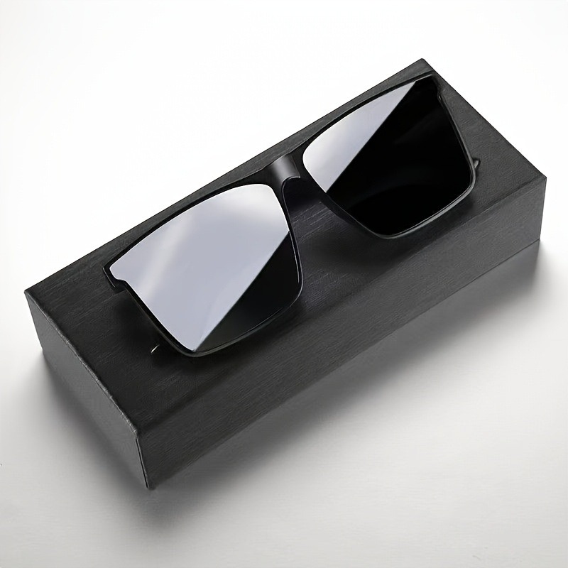 Men'S Simple Black Square Fash – Photography Fashion Bewertung und Preis