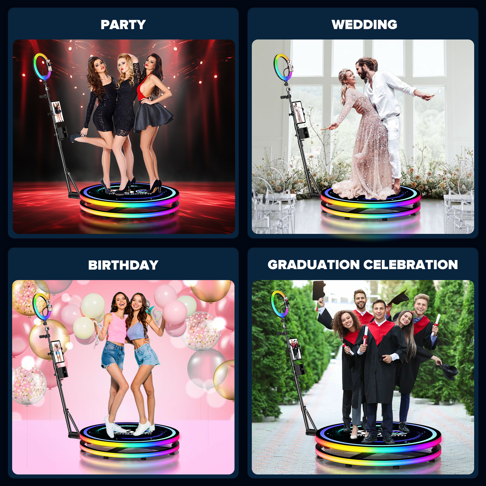360 Rotating Photo Booth Ring  – Photography Website Bewertung und Preis